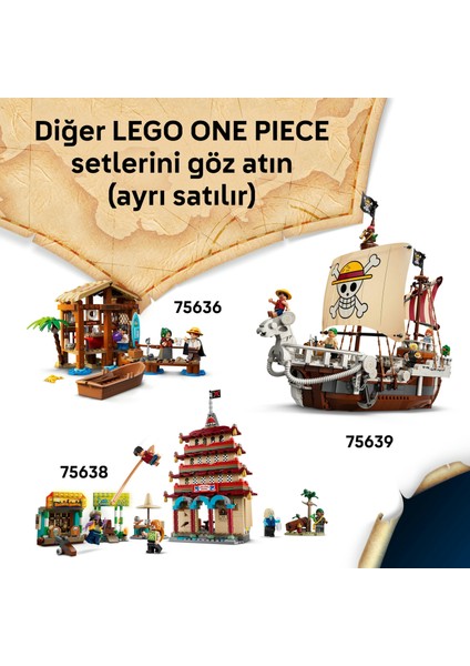 ® ONE PIECE Palyaço Buggy'nin Sirk Çadırı 75637 – 8 Yaş ve Üzeri Çocuklar için Oyuncak Yapım Seti(573 Parça)