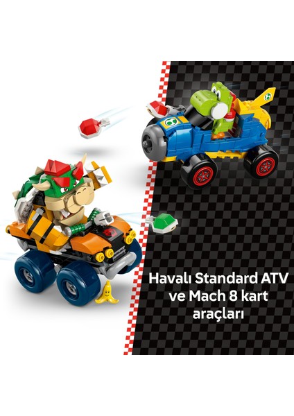 ® Super Mario: Mario Kart – Bowser Kalesi 72039 – 9+ Yaş Çocuklar İçin Bowser Kale Temalı Yaratıcı Oyuncak Yapım Seti (1068P)