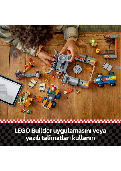 ® Super Mario: Mario Kart – Bowser Kalesi 72039 – 9+ Yaş Çocuklar İçin Bowser Kale Temalı Yaratıcı Oyuncak Yapım Seti (1068P)