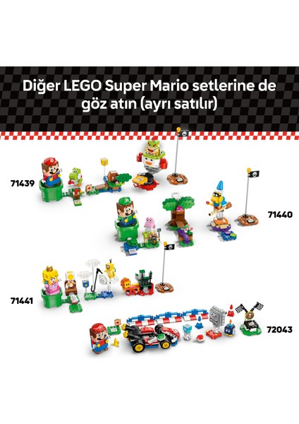 ® Super Mario: Mario Kart – Bowser Kalesi 72039 – 9+ Yaş Çocuklar İçin Bowser Kale Temalı Yaratıcı Oyuncak Yapım Seti (1068P)