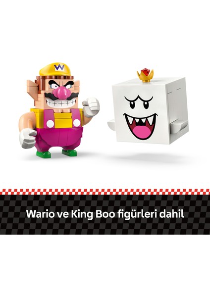 ® Super Mario: Mario Kart – Wario ve King Boo 72038 – 8+ Yaş için Wario ve King Boo içeren Yaratıcı Oyuncak Yapım Seti (512P)