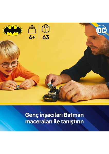 ® DC Batman™ Batman™ ve Batmobile™, Mr. Freeze™’e Karşı 76301 - 4 Yaş & Üzeri Çocuklar için Oyuncak Yapım Seti (63 Parça) indirimleri