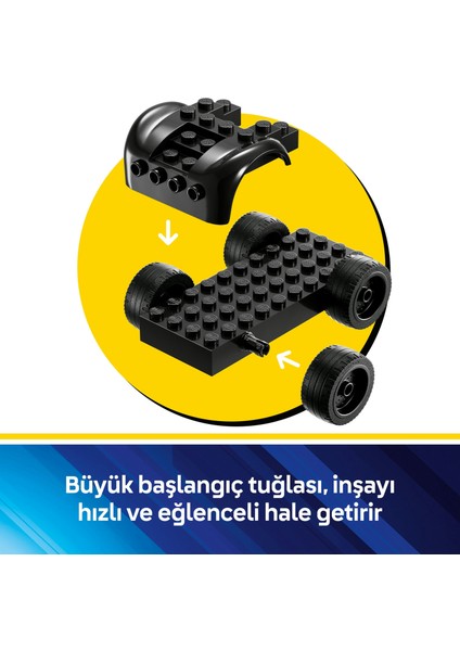 ® DC Batman™ Batman™ ve Batmobile™, Mr. Freeze™’e Karşı 76301 - 4 Yaş & Üzeri Çocuklar için Oyuncak Yapım Seti (63 Parça)