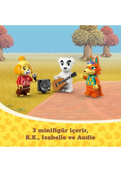 ® Animal Crossing™ K.K. Meydan Konseri 77052 - 7 Yaş & Üzeri Çocuklar için Yaratıcı Oyuncak Yapım Seti (550 Parça)