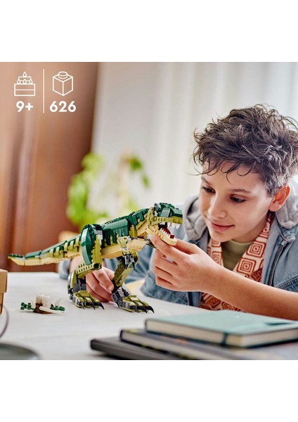 ® Creator 3’ü 1 Arada T. rex 31151 - 9 Yaş & Üzeri Çocuklar için Yaratıcı Oyuncak Yapım Seti (626 Parça)