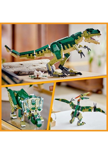 ® Creator 3’ü 1 Arada T. rex 31151 - 9 Yaş & Üzeri Çocuklar için Yaratıcı Oyuncak Yapım Seti (626 Parça)