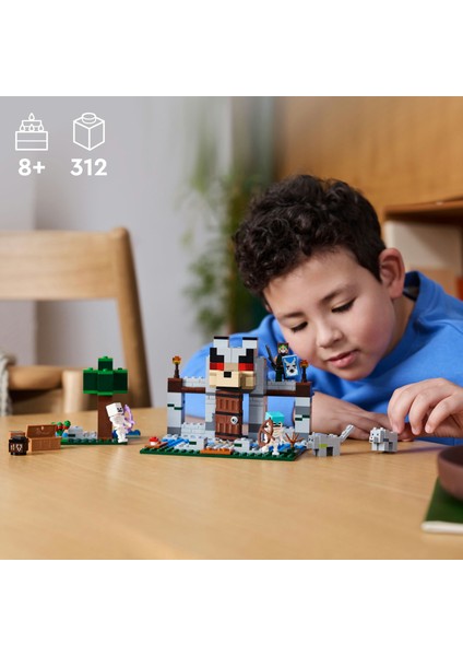 ® Minecraft® Kurt Kalesi 21261 - 8 Yaş & Üzeri Video Oyunu Seven Çocuklar için Yaratıcı Oyuncak Yapım Seti (312 Parça) indirimleri
