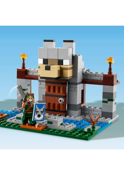 ® Minecraft® Kurt Kalesi 21261 - 8 Yaş & Üzeri Video Oyunu Seven Çocuklar için Yaratıcı Oyuncak Yapım Seti (312 Parça)