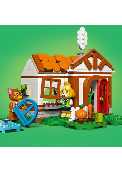® Animal Crossing™ Isabelle Ev Ziyaretinde 77049 – 6+ Çocuklar için 2 Minifigür İçeren Yaratıcı Oyuncak Yapım Seti (389P)