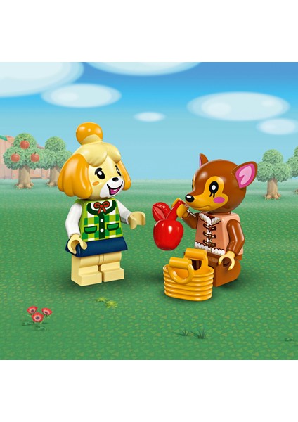 ® Animal Crossing™ Isabelle Ev Ziyaretinde 77049 – 6+ Çocuklar için 2 Minifigür İçeren Yaratıcı Oyuncak Yapım Seti (389P)