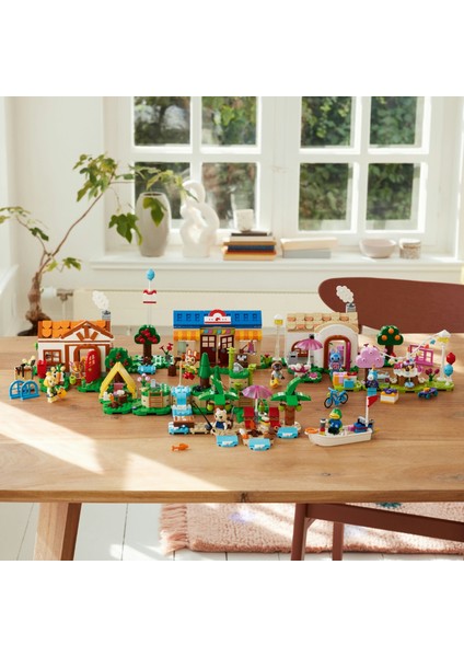 ® Animal Crossing™ Isabelle Ev Ziyaretinde 77049 – 6+ Çocuklar için 2 Minifigür İçeren Yaratıcı Oyuncak Yapım Seti (389P)