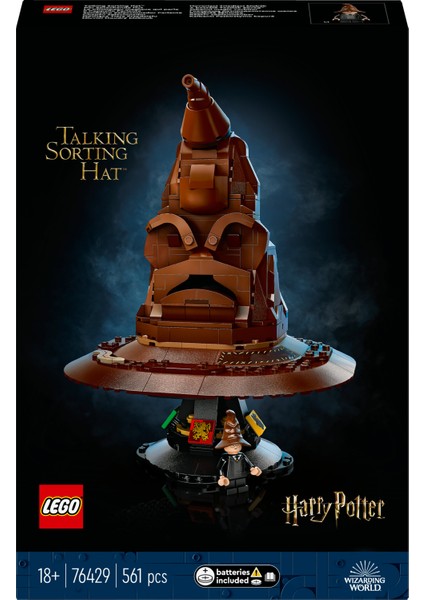 ® Harry Potter™ Konuşan Seçmen Şapka 76429 - Yetişkinler için Yaratıcı Oyuncak Yapım Seti (561 Parça) modelleri