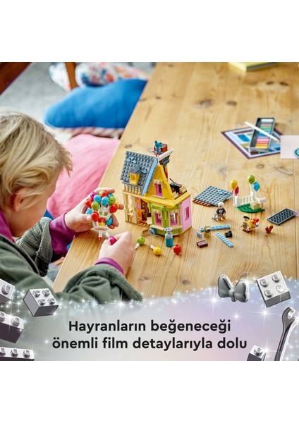 ® │ Disney “Yukarı Bak” Evi 43217 - 9 Yaş & Üzeri Çocuklar için Yaratıcı Oyuncak Yapım Seti (598 Parça)