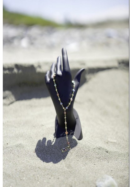 Renkli Nazar Boncuklu Şık Kadın Kolye modelleri