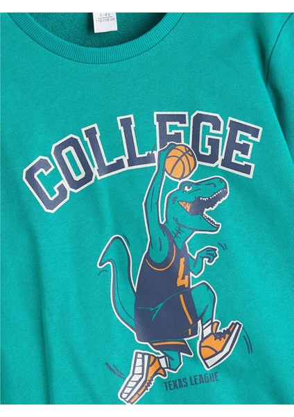 Lcw Kids Yeşil Bisiklet Yaka Erkek Çocuk Sweatshirt fiyatları