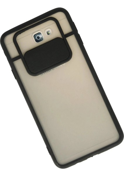 Bfs Samsung Galaxy J7 Prime Kılıf Palm Buzlu Kamera Sürgülü Silikon - Siyah fiyatları