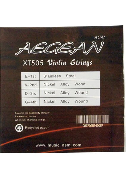 Aegean XT505 Keman Teli Takım modelleri