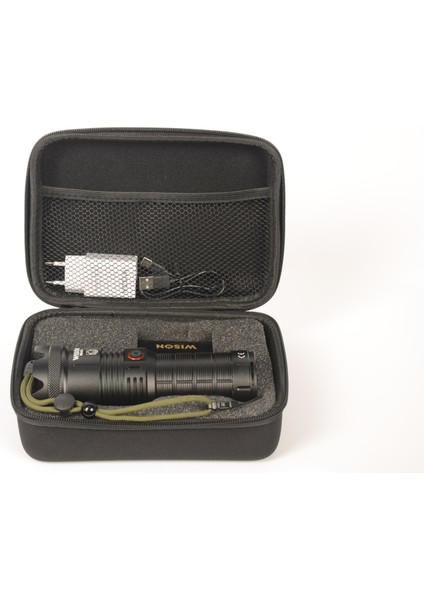 WS-815 50W 4500 Lümen Şarj Edilebilir Zoomlu Profesyonel El Feneri indirimleri