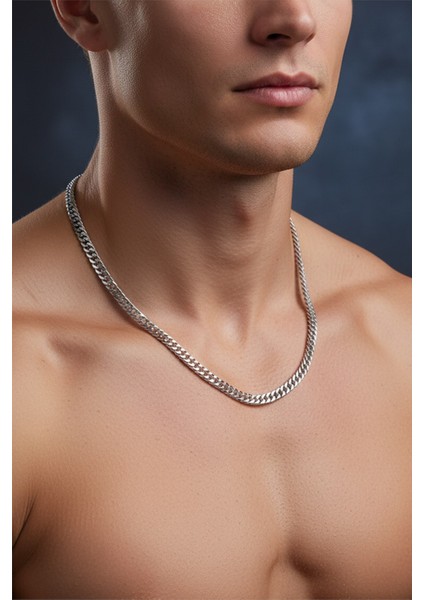 Kalın 6mm Sık Aralıklı Yassı Zincir