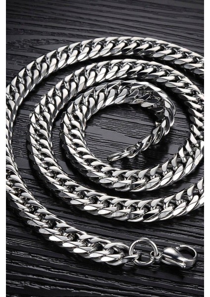 Kalın 6mm Sık Aralıklı Yassı Zincir