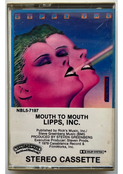 Lipps, Inc. Mouth To Mouth Kaset (Orijnal 1979 Avrupa Dönem Baskı Kaset)