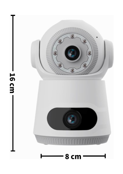 2'li Paket | Akıllı Wifi Güvenlik Kamerası | 1080P Full Hd | 360° Görüş Açısı | Gece Görüşü | Iki Yönlü Ses | Ses ve Işık Alarmı fiyatları