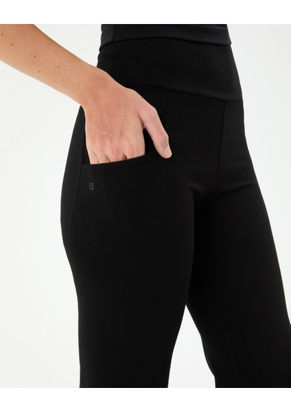 Siyah Cepli Flare Pantolon modelleri