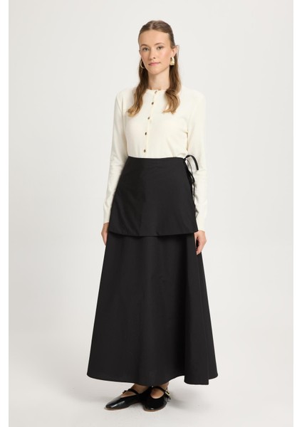 Düğmeli Triko Hırka Ekru modelleri