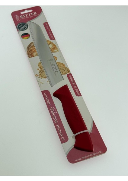 P-Design Solingen Rıtter Ekmek Bıçağı 19 cm Kırmızı Renk fiyatları
