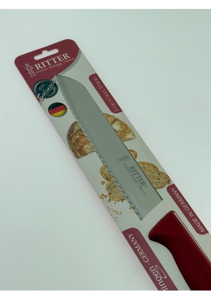 P-Design Solingen Rıtter Ekmek Bıçağı 19 cm Kırmızı Renk modelleri
