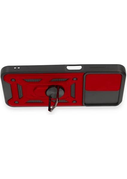 Bfs Samsung Galaxy M14 5g Kılıf Pars Lens Yüzüklü Silikon - Kırmızı modelleri