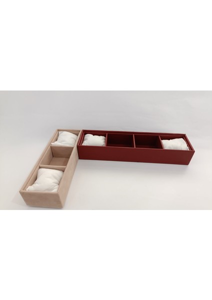 2'li Kumaş Kaplama Saat Kutusu Seti modelleri