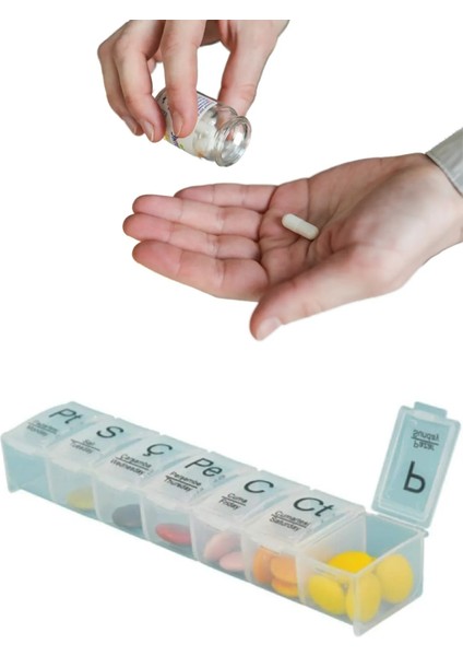 Haftalık Kutusu 7 Günlük Hap Saklama Kabı Haftalık Düzenleyici fiyatları