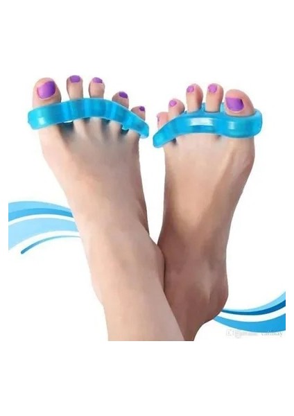Silikon Pedikür Aparatı Oje Sürmek Için 5 Parmak Ayırıcı