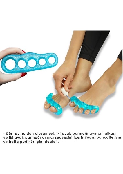 Silikon Pedikür Aparatı Oje Sürmek Için 5 Parmak Ayırıcı fiyatları