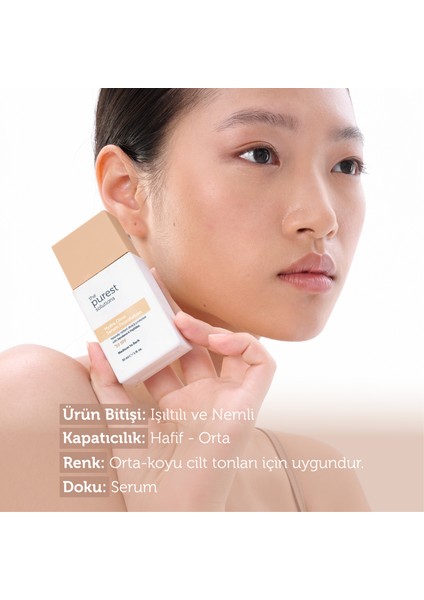 Nemlendirici & Canlandırıcı Serum Fondöten Spf 50+, 30 ml – Orta / Koyu Ton fiyatları