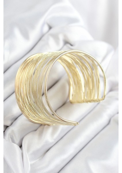 Pirinç Tel Sarma Model Gold Renk Kadın Bileklilk - TJ-BB7895 fiyatları