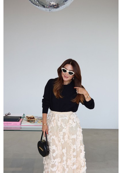 Bisiklet Yaka Yünlü Basic Triko