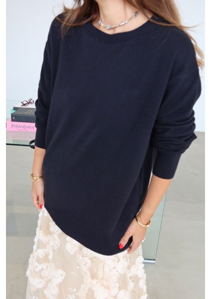 Bisiklet Yaka Yünlü Basic Triko modelleri