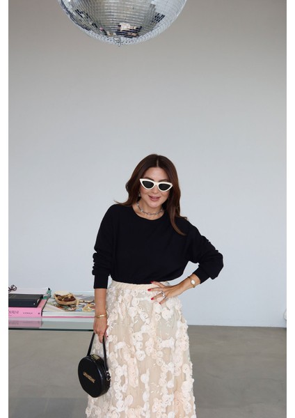 Bisiklet Yaka Yünlü Basic Triko fırsatları