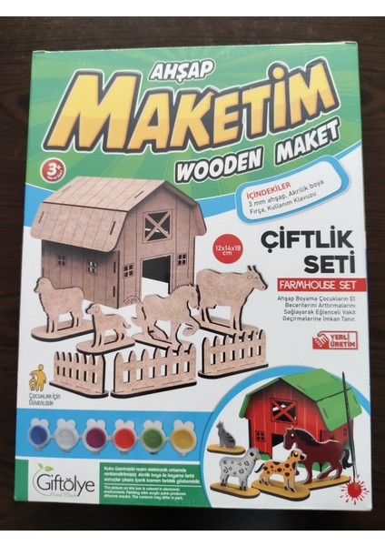 Ahşap Maketim Çiftlik Seti