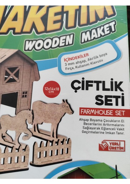 Ahşap Maketim Çiftlik Seti modelleri