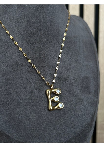 E Harfli Çelik Kolye fiyatları