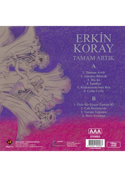 Erkin Koray - Tamam Artık (Plak) fiyatları
