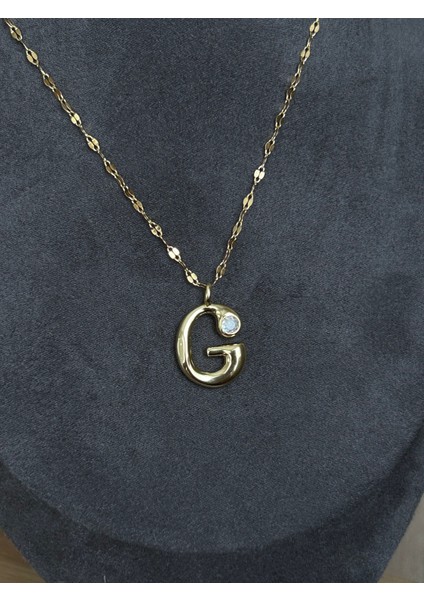 G Harfli Çelik Kolye modelleri