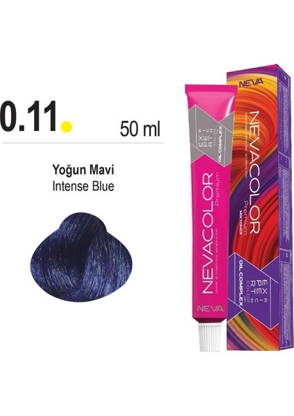 color Saç Boyası 0.11 Yoğun Mavi