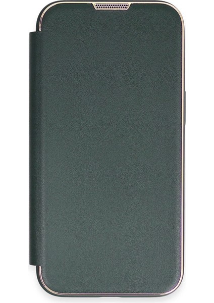 Bfs iPhone 13 Pro Max Kılıf Dolpin Kapaklı - Koyu Yeşil fiyatları