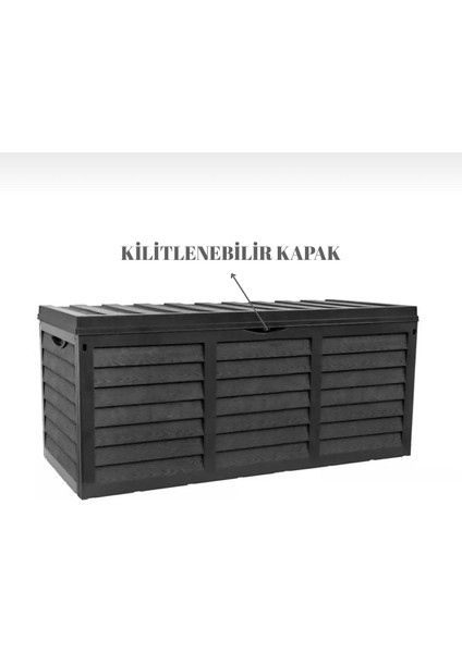 Yognetıc Gardena 320L Tekerlekli, Kilitlenebilir Bahçe Sandığı | Dayanıklı Outdoor Depolama Kutusu fırsatları