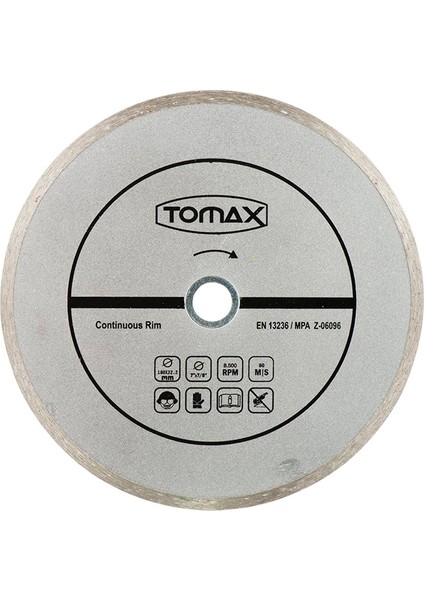 Sürekli Elmas Fayans Kesici Disk - 180X2,2X22