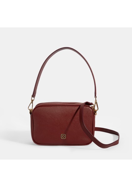 Kadın Bordo Omuz Askılı El Çantası